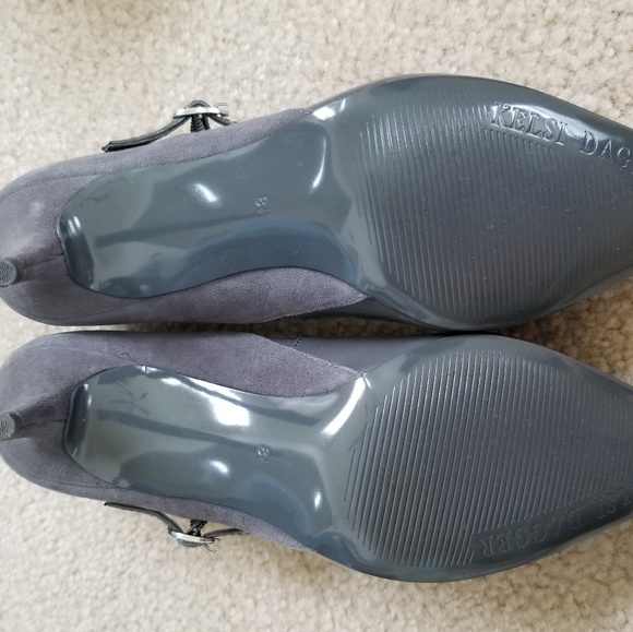 Kelsi Dagger Esta Grey Mary Jane Heels 8.5M - Picture 3 of 8